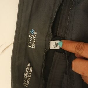 Croft & Barrow Charcoal Stretch Pants
